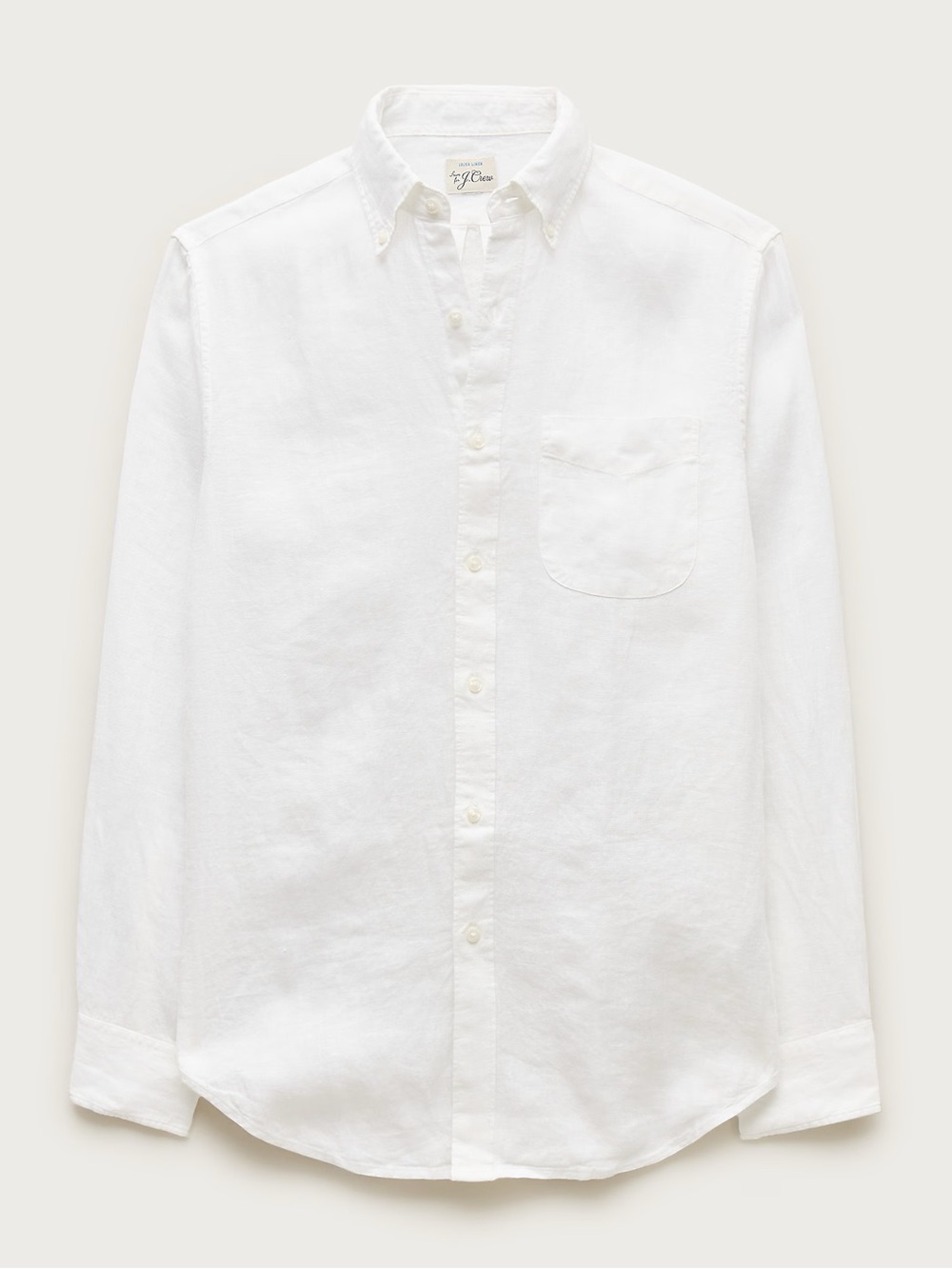 J. CREW Baird McNutt Irish linen shirt in White Size L $118 BE558